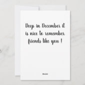 Birne Feiertagskarte (Rückseite)