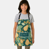 Birne floral Personalisiertes Muster Schürze (Insitu)