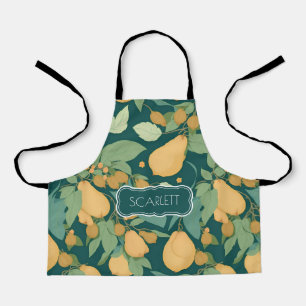 Birne floral Personalisiertes Muster Schürze