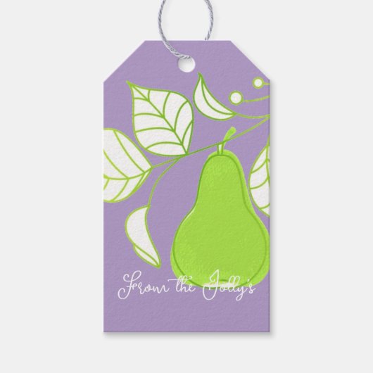 Birne Geschenkanhänger (Vorderseite)