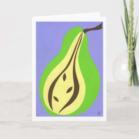 Birne Karte (Vorderseite)