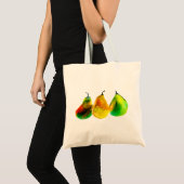 Birne Kunst niedliche Aquarellfrucht Tasche (Vorderseite (Produkt))