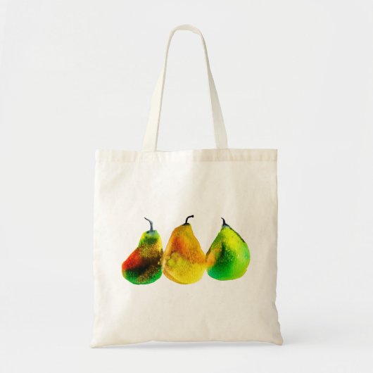 Birne Kunst niedliche Aquarellfrucht Tasche (Vorne)