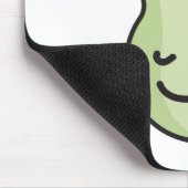 Birne mit einem Lächeln Mousepad (Ecke)