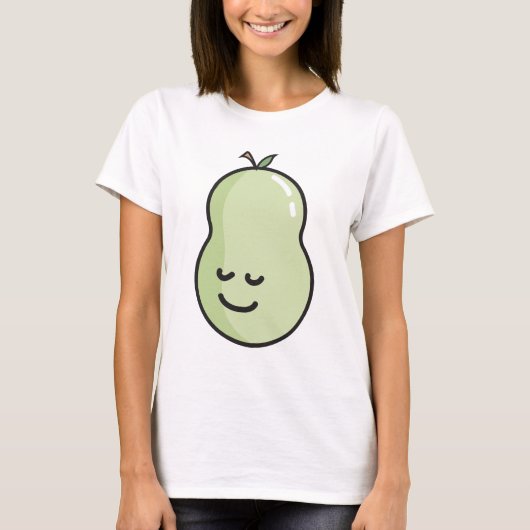 Birne mit einem Lächeln T-Shirt (Vorderseite)