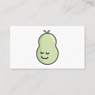 Birne mit einem Lächeln Visitenkarte