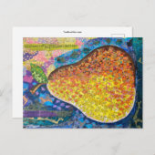 Birne Postkarte (Vorne/Hinten)