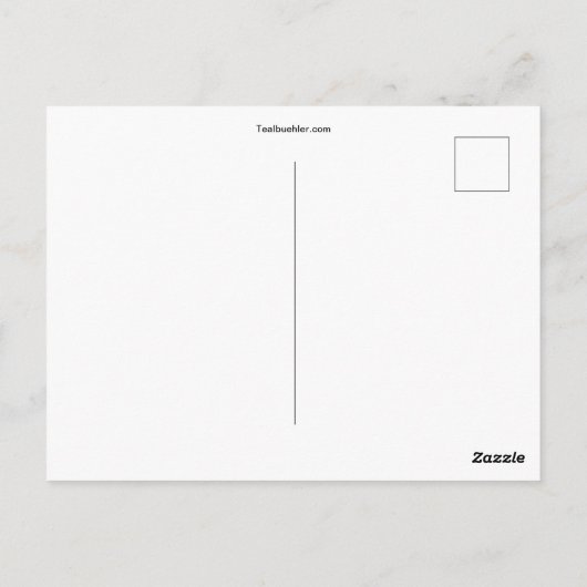 Birne Postkarte (Rückseite)