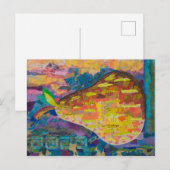 Birne Postkarte (Vorne/Hinten)