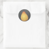 Birne Runder Aufkleber (Tasche)