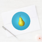 Birne Runder Aufkleber (Umschlag)