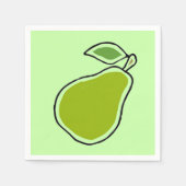 Birne Serviette (Vorderseite)