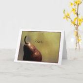 Birne, Stillleben, Fotografie, Farbe, Schablone Karte (Gelbe Blume)