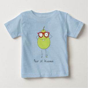 Birne von Glasses Funny & Niedlich Kid's Baby T - T-shirt