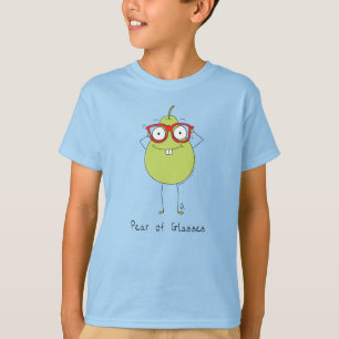 Birne von Glasses Funny & Niedlich Kid's Boy's T - T-Shirt