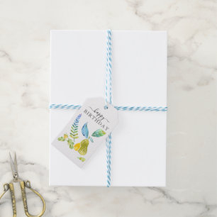 Birne & Zitronen - Frohes Geburtstagsgeschenk Tag Geschenkanhänger