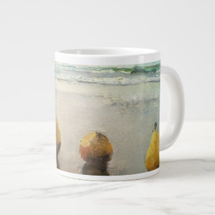 Birnen2 Tag draußen am Strand. Jumbo-Tasse