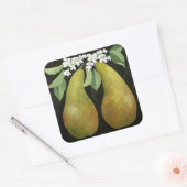 Birnen 2013 quadratischer aufkleber (Umschlag)