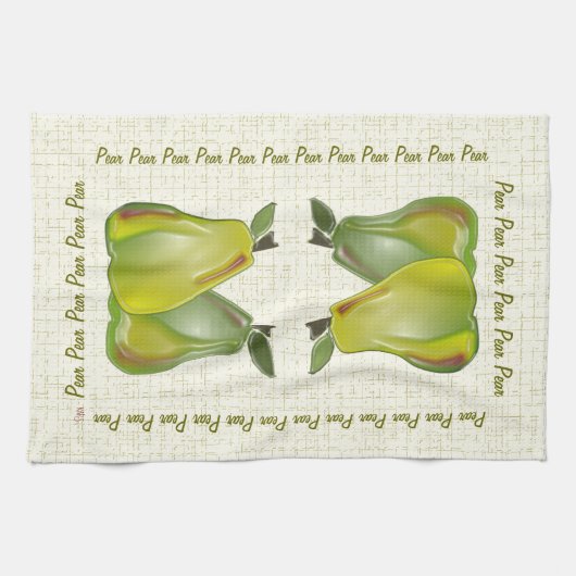 Birnen 3D (WC) Geschirrtuch (Horizontal)