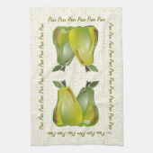 Birnen 3D (WC) Geschirrtuch (Vertikal)
