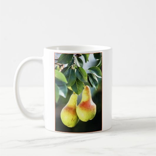 Birnen am Baum Foto Kaffeetasse (Links)