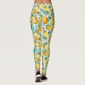 Birnen-Aquarell-Kunst Leggings (Rückseite)