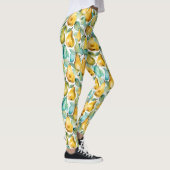 Birnen-Aquarell-Kunst Leggings (Rechts)