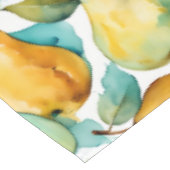 Birnen Aquarell Kunst Tischdecke (Schrägansicht)