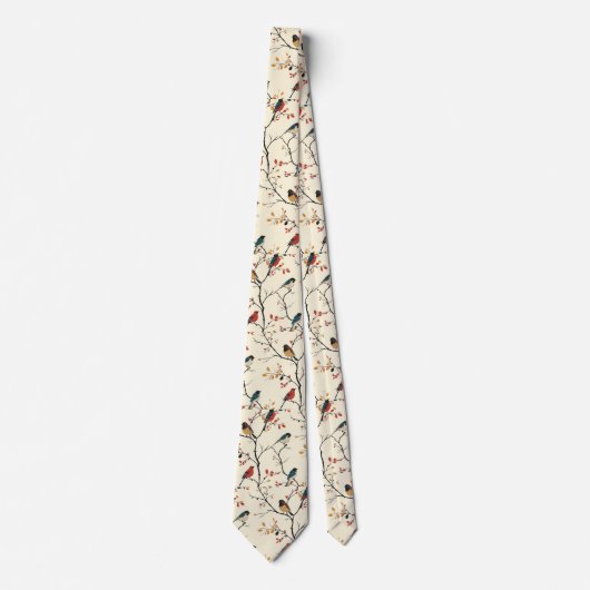 Birnen auf Creme Krawatte (Vorderseite)