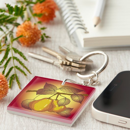 Birnen auf einem Baum Schlüsselanhänger