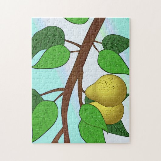 "Birnen auf einer Zweigniederlassung" Puzzle (Vertikal)