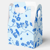 Birnen auf Kirschblüten Blau auf blau Geschenkschachtel (Geöffnet)