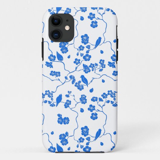 Birnen auf Kirschblüten Blauer Druck Case-Mate iPhone Hülle (Rückseite)