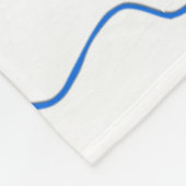 Birnen auf Kirschblüten Blauer Druck Fleecedecke (Ecke)