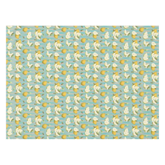 Birnen auf Streifen Tischdecke (Vorderseite (Horizontal))