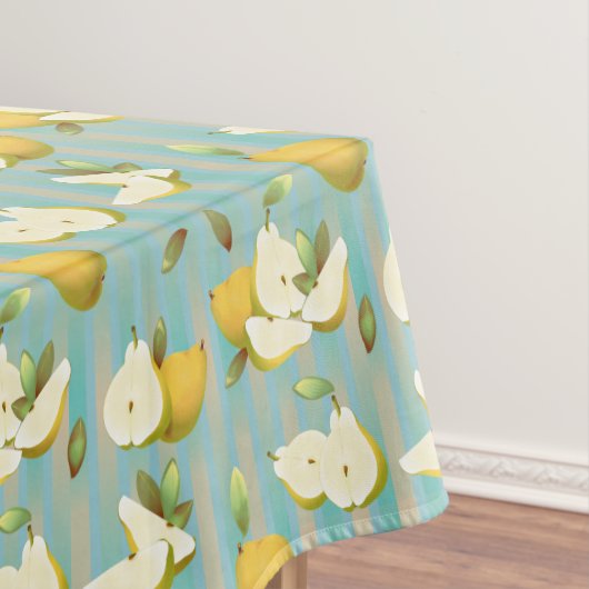 Birnen auf Streifen Tischdecke (Beispiel)