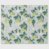 Birnen & Bienen im botanischen Garten Geschenkpapier (Flach)