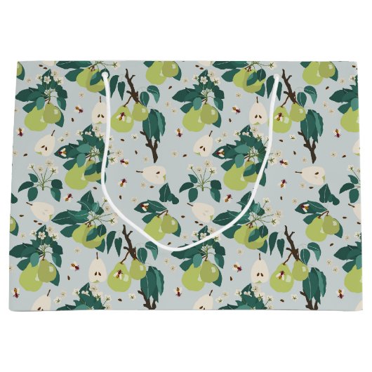 Birnen & Bienen im botanischen Garten Große Geschenktüte (Vorderseite)