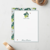 Birnen & Bienen im botanischen Garten Mitteilungskarte (Vorderseite/Rückseite Beispiel)