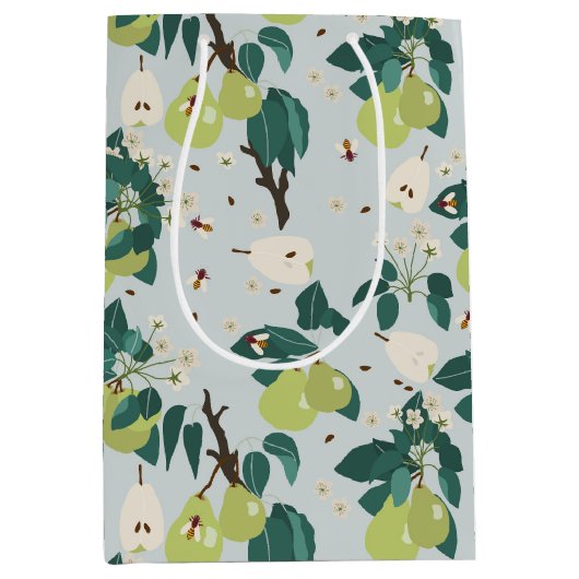 Birnen & Bienen im botanischen Garten Mittlere Geschenktüte (Vorderseite)