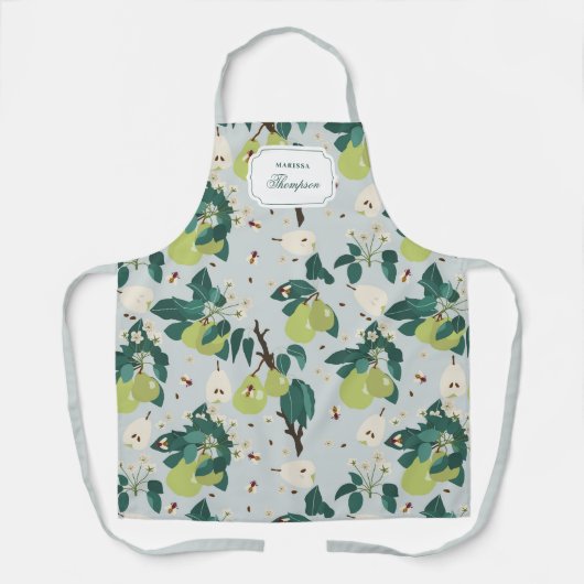 Birnen & Bienen im botanischen Garten Schürze (Vorderseite)