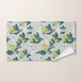 Birnen & Bienen in einem botanischen Blumengarten  Badhandtuch Set (Handtuch)