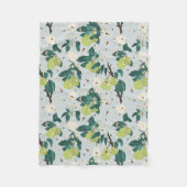 Birnen & Bienen in einem botanischen Blumengarten  Fleecedecke (Vorderseite)