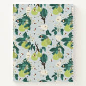 Birnen & Bienen in einem botanischen Blumengarten Notizblock (Rückseite)