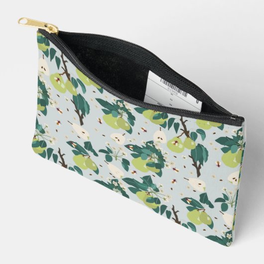 Birnen & Bienen in einem botanischen Blumengarten Zubehörtasche (Offen)