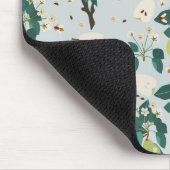 Birnen & Bienen in einer Blumengarten Küche Mousepad (Ecke)