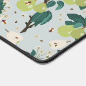 Birnen & Bienen in einer Blumengarten Küche Schreibtischunterlage (Ecke)