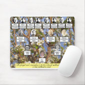 Birnen-Blossom Familienbaum Zitat und Fotos Mousepad (Mit Mouse)
