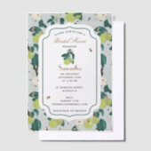 Birnen Botanischer Blumengarten Brautparty Pergament Einladungen (Versetzt)