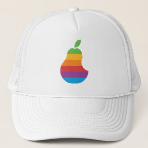 Birnen-Computer - Retro Apple-Computer Parodie-Hut Truckerkappe